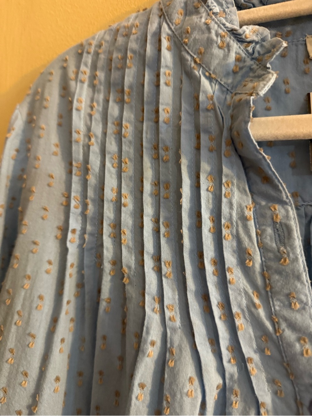 Sundance Phillips Blouse Button Down Pin Tuck Blouse, medium - Picture 5 of 7